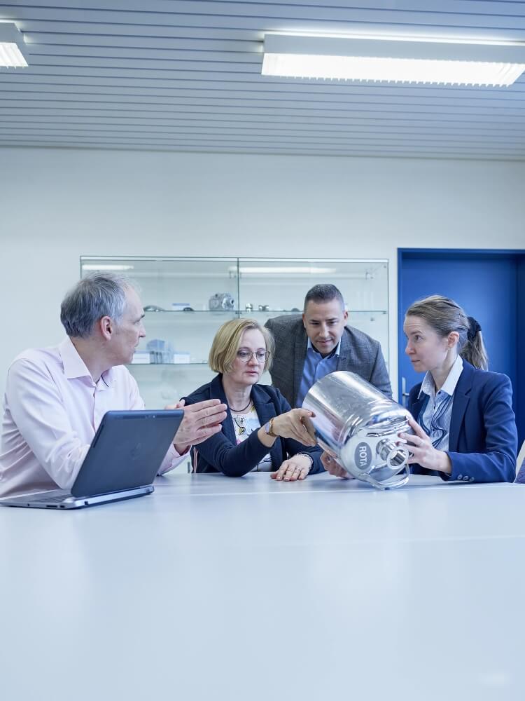 Team at the meeting